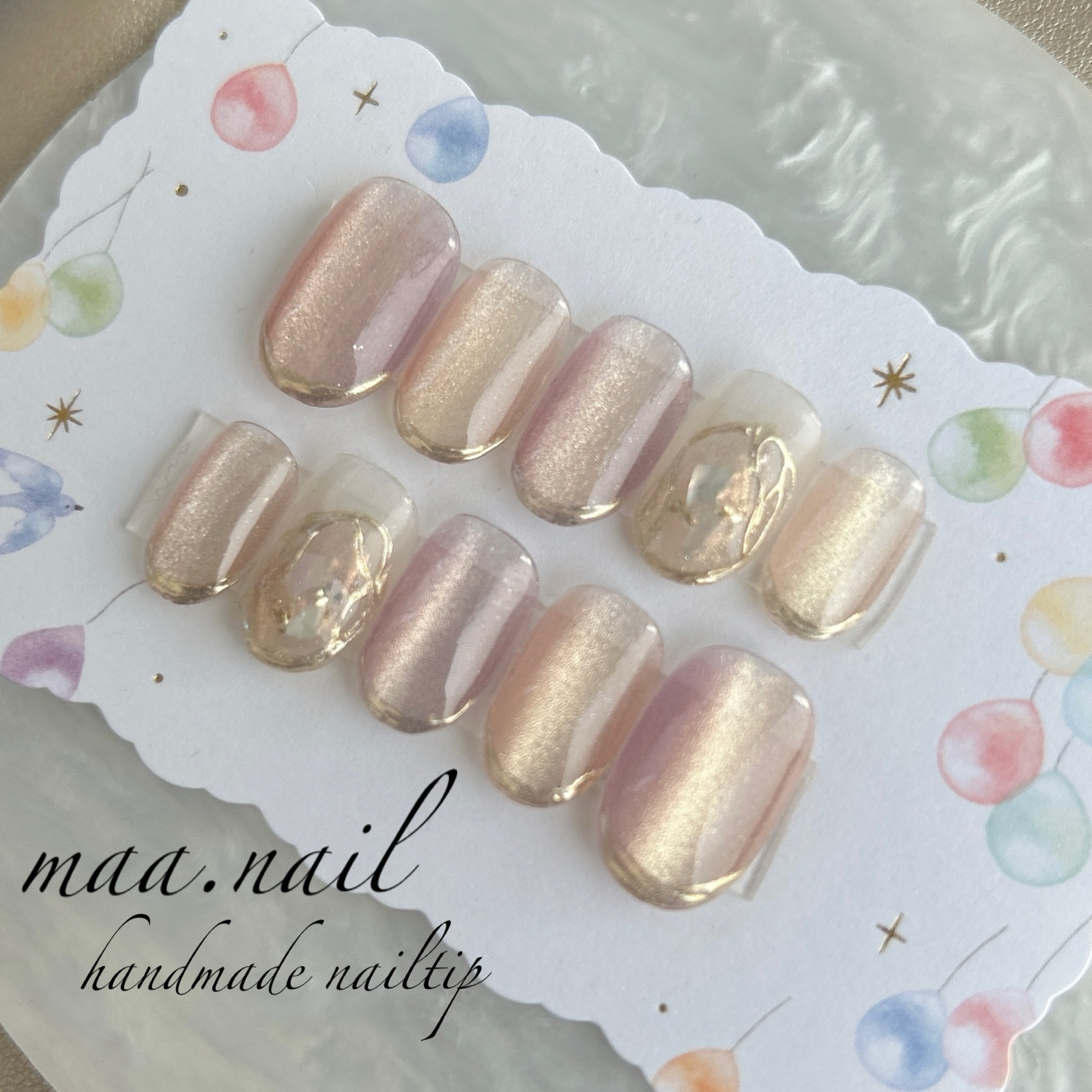 ネイルチップ まか様 ぷっくりお花のネイルチップ - maa.nail | minne byGMOペパボ