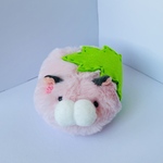 ふぐふぐはむすたー　さくらもちにまねっこの姿