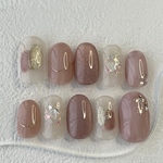 no.55 blossom pink serenity🩰‎🤍ニュアンスネイル マグネットネイル シェルネイル ピンクネイル ブライダル