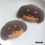 クッキーブローチ・いぬさんA