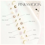 耳ツボジュエリー 20粒セット｜ピンクムーン／透明シール