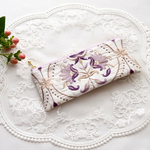 ペンケース/メガネケース/インド刺繍生地/フェイクレザー/受注製作🧵