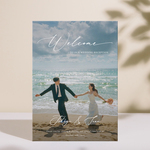 送料無料 💐 お好きな写真選べるパネルとキャンバス生地｜ウェルカムボード ｜結婚式｜カリグラフィー｜24