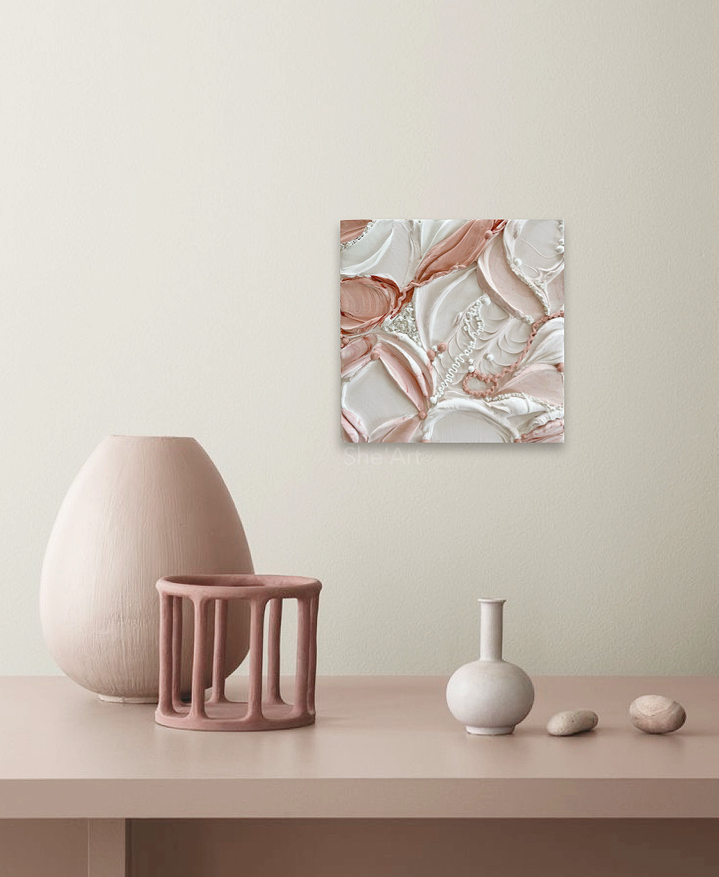 原画𝙎𝙈・design・フェミニンピンク ⠀モダンアート・モダン