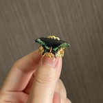 ミヤマカラスアゲハの指輪　フリーサイズ