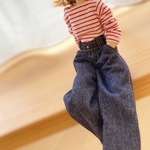 【受注生産】タックデニムパンツ