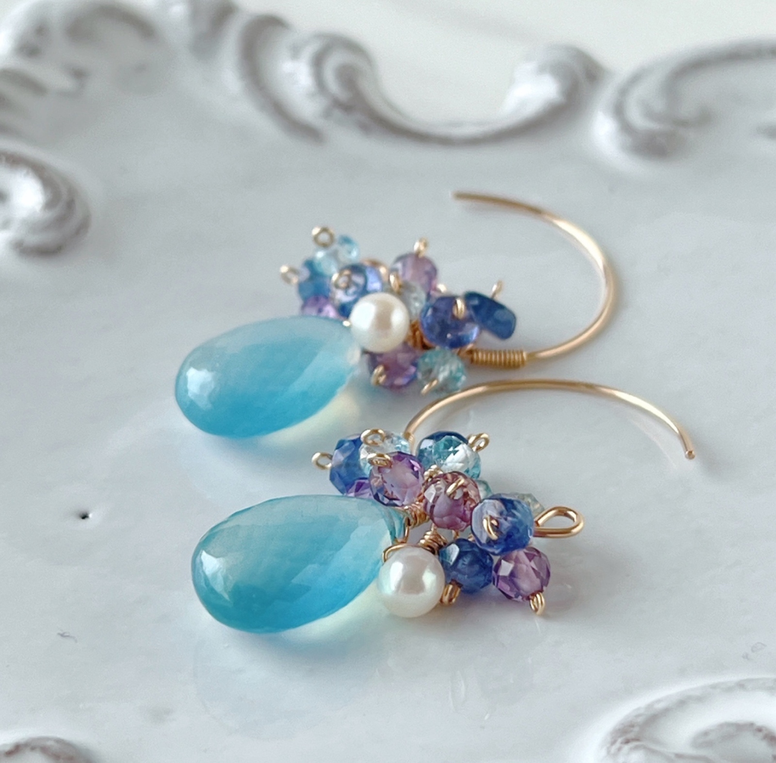 ♥️天然石ピアス♥️No.73★1400円★タンザナイトコッパートリプレット 楽天市場】タンザナイト ピアス（ジュエリー・アクセサリー）の通販