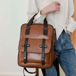 新作期間限定60%OFF リュック 本革 通勤 収納ポケット レザー 3way ショルダー　通学 Wベルトタイプ レディース トートバッグ unisx