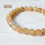 《タイムSALE》３種類のルチル【希少シルバールチルクォーツ＆繁栄へと導くオレンジルチルクォーツ＆金運のお守りルチルクォーツ】天然石ブレスレット