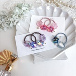 newカラー💎🫧*オーロラシリーズ  クリア感が美しい‪シェル×スターのベビーゴム 2個set