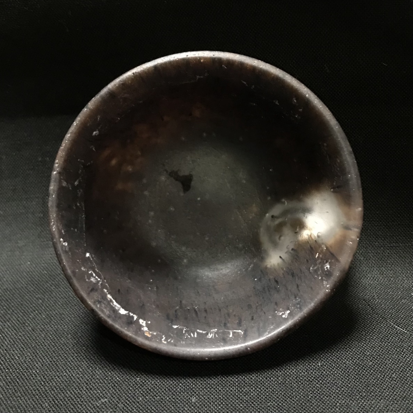 ガラス作家 佐伯泰典作 光るきのこぐい呑 パートドヴェール技法