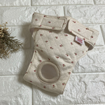 犬のおむつ　おんなの子用　マナーウェア　サニタリー　　小花柄　（受注制作）　オリジナルネーム入りハンガープレゼント🎁　備考欄にわんちゃんのお名前（ひらがな　カタカナ　ローマ字）をご記入下さい