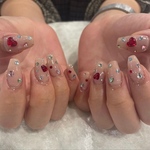 ネイルチップ【宝石ネイル】