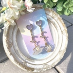 ふんわりお花のお茶会ピアス‥★