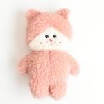 小さなモコモコニャアさん　ピンク