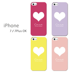 Sale【4色】iPhone7 シンプルな大人のハート iPhone7 / iPhone7Plus