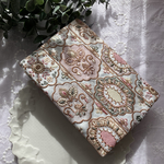 【再販7】インド刺繍生地で仕立てた特別な『文庫本専用』ブックカバー