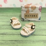 ねんどろいどどーるメッシュサンダル（アイボリー・金具渋金）
