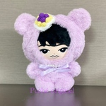 くまさんの着ぐるみ(BIG)　ブルーベリータルト　BIGぬいぐるみ  ライトオーキッド　ストラップ取り付け可能