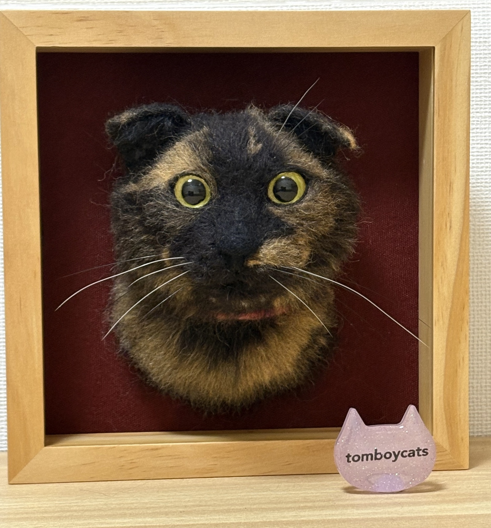 羊毛フェルト　猫　オーダー　［yuuページ］62 受注製作】-うちのこ- まゆねこ(猫)オーダーページ 羊毛フェルト