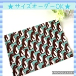 ♡サイズオーダーOK ★ペンギンの国★ランチョンマット♡〜mint chocolate〜ミント〜