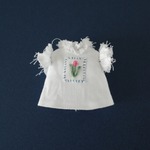 【1/6・21cm・22cmドールoutfit】チューリップ刺繍ブラウス(ピンクc)