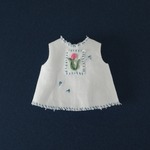 【1/6・21cm・22cmドールoutfit】チューリップ刺繍ブラウス(ピンクa)