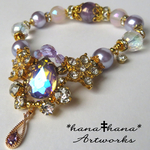 【再販】**‡Amethyst Princess‡**アメジスト**‡天然石ブレスレット2355
