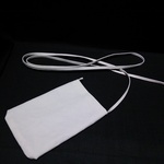 生成り(キナリ)スマホポシェット.スマホポーチ ※送料110円 ※コットン.綿100％生地、薄シワ加工、微張り ※サコッシュ.タブレット.スマホショルダー.ボディーバッグ.サブバッグ