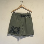 メンズ　タコ柄ハーフパンツ　カーキ