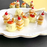 【送料込】プリンミルフィーユとおばけプリンのボールチェーン
