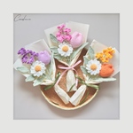 フラワーギフト　結婚祝い　枯れない花　毛糸　花　かぎ編み　毛糸の花束　卒業式　プレゼント　花束　お祝い　ブーケ　記念日　誕生日　敬老の日　発表会　お見舞い　就職祝い　敬老の日ギフト　ニットフラワー
