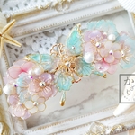 （B）人魚姫の想い出と蝶バレッタ（hair ornaments of  butterfly〜memory of princess mermaid〜）