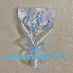【anzu-yuzu様専用】ちいさな紫陽花ブーケ　枯れない花　レース糸　花束　編み物　かぎ編み　インテリア　毛糸