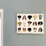 ricchanish様オーダー品　ファブリックパネル　Dog breed 15