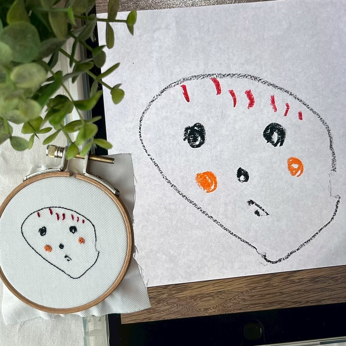 受注制作】おえかき刺繍のキーホルダー - juin | minne byGMOペパボ