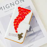 【#167'】＊送料無料＊iPhone16対応可送料・押し花スマホケース＊手帳型・全機種対応＊koko＊羊・アリスうさぎ
