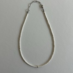antique beads necklace ホワイト