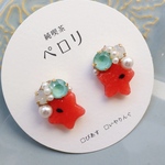 純喫茶　ひんやりスイカのシャーベット　ピアス/イヤリング