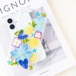 ＊ダンスパーティーと小花の押し花ケース＊328 手帳型 全機種対応 本物のお花 iPhone16e/15/14/13/12/SE Android Galaxy Xperia AQUOS Pixel 