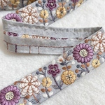ブルー☆インド刺繍リボン  