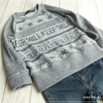 【size110】ラグラントレーナー〈AMERICAN★GRAFFTY・グレー杢〉　