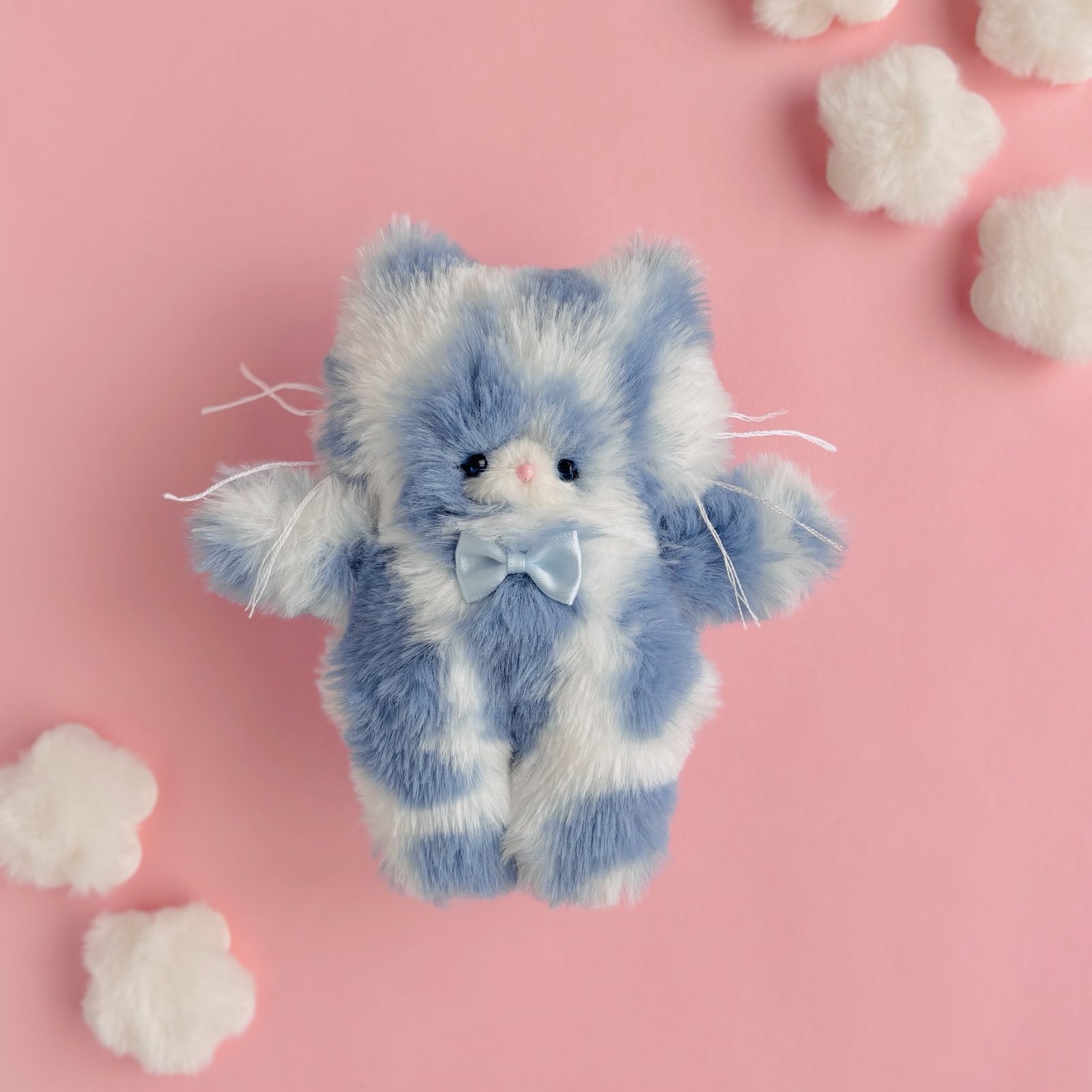 ラベンダーちゃん♡フワフワロップイヤー♡うさぎ ぬいぐるみ♡③ 特集掲載】ラベンダーちゃん♡ブルーの瞳。手のひらサイズの