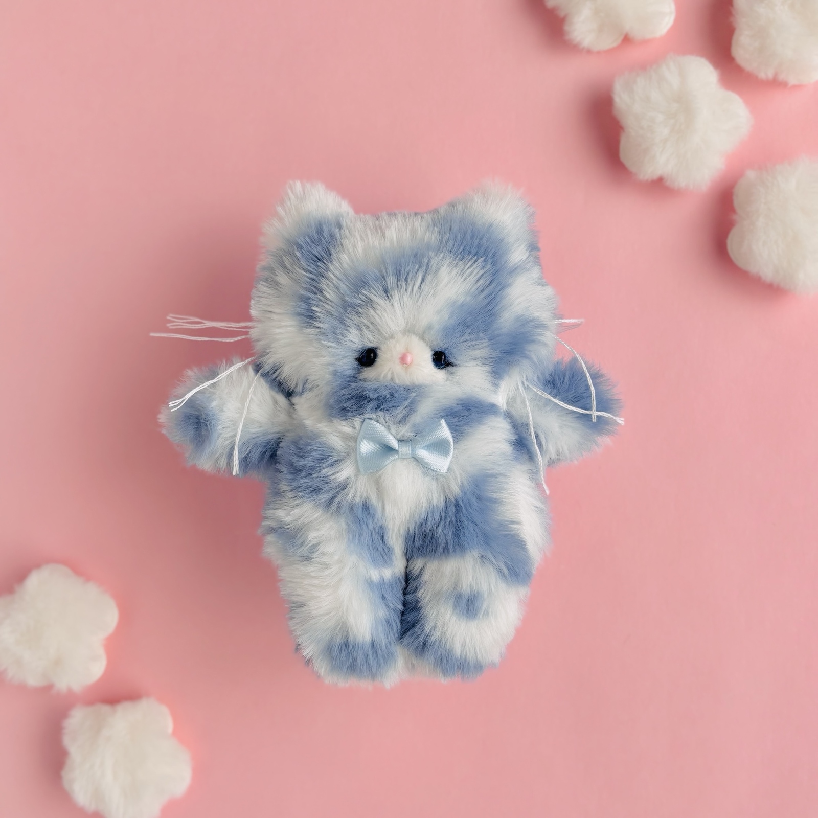 ラベンダーみるくわんちゃん⋆*はぐっとぬいぐるみ♡ 特集掲載】ラベンダーちゃん♡ブルーの瞳。手のひらサイズの