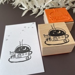 峠のコーヒーショップ　ラバースタンプ