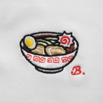 ラーメンの刺繍入りＴシャツ　6.2オンス　男女兼用