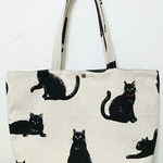 🌕keiko222様🌕オーダー品  黒猫ちゃんトートバッグLsize。