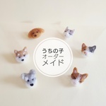 《new❣》ふんわり動物ピンバッチ 【
うちの子オーダー】ワンちゃん or ネコちゃん