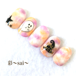 再販☆ハロウィンネイル☆ふんわりおばけちゃん