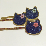 ヘアピン3セット子猫ピン